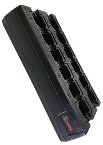 GE-Ericsson P7370 Rapid Desk Charger with Built-in Power Supply - Fast Charging Station for Two-Way Radios | Perfect for Security, Construction & Warehouse Communication
