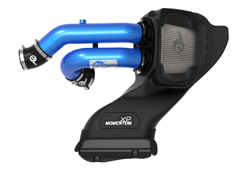 aFe Momentum XP Cold Air Intake System for 2021-2022 Ford F-150 Raptor 3.5L V6 Twin Turbo - Blue with Pro Dry S Filter - Performance Upgrade for Off-Roading & Street Driving