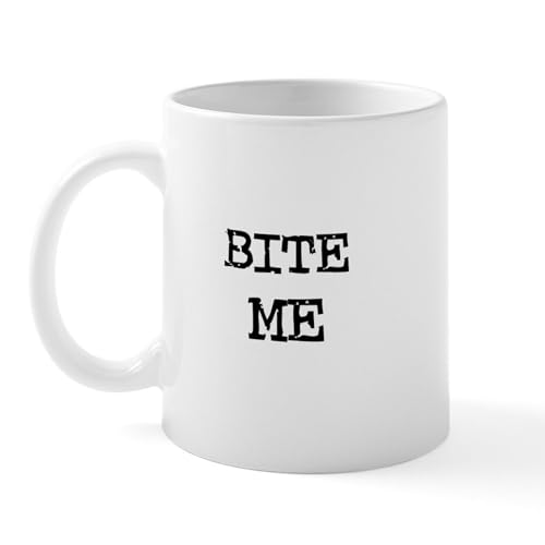 White - Bite Me Mug