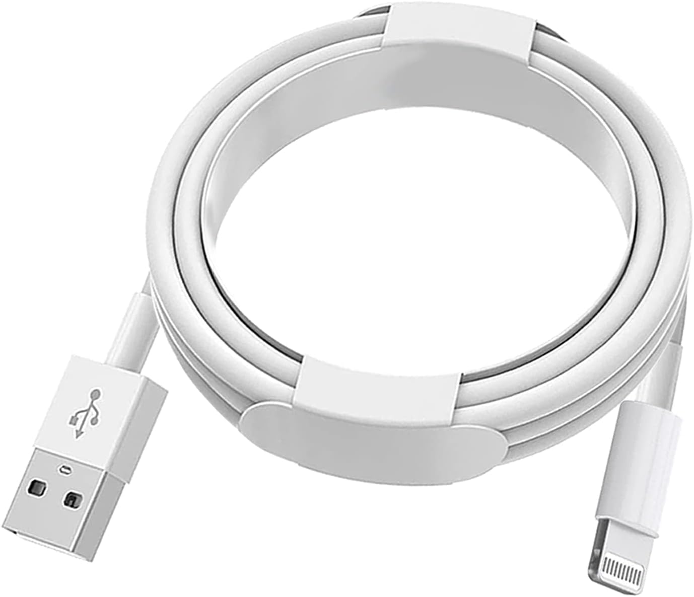 ZENOVA 2-Pack iPhone Charger Cable Fast Charging 1M White - Compatible with iPhone 14 13 12 11 Pro Max XS XR X 8 7 6 Plus 5, iPad & iPod - Perfect for Home, Office, Travel & Car Charging