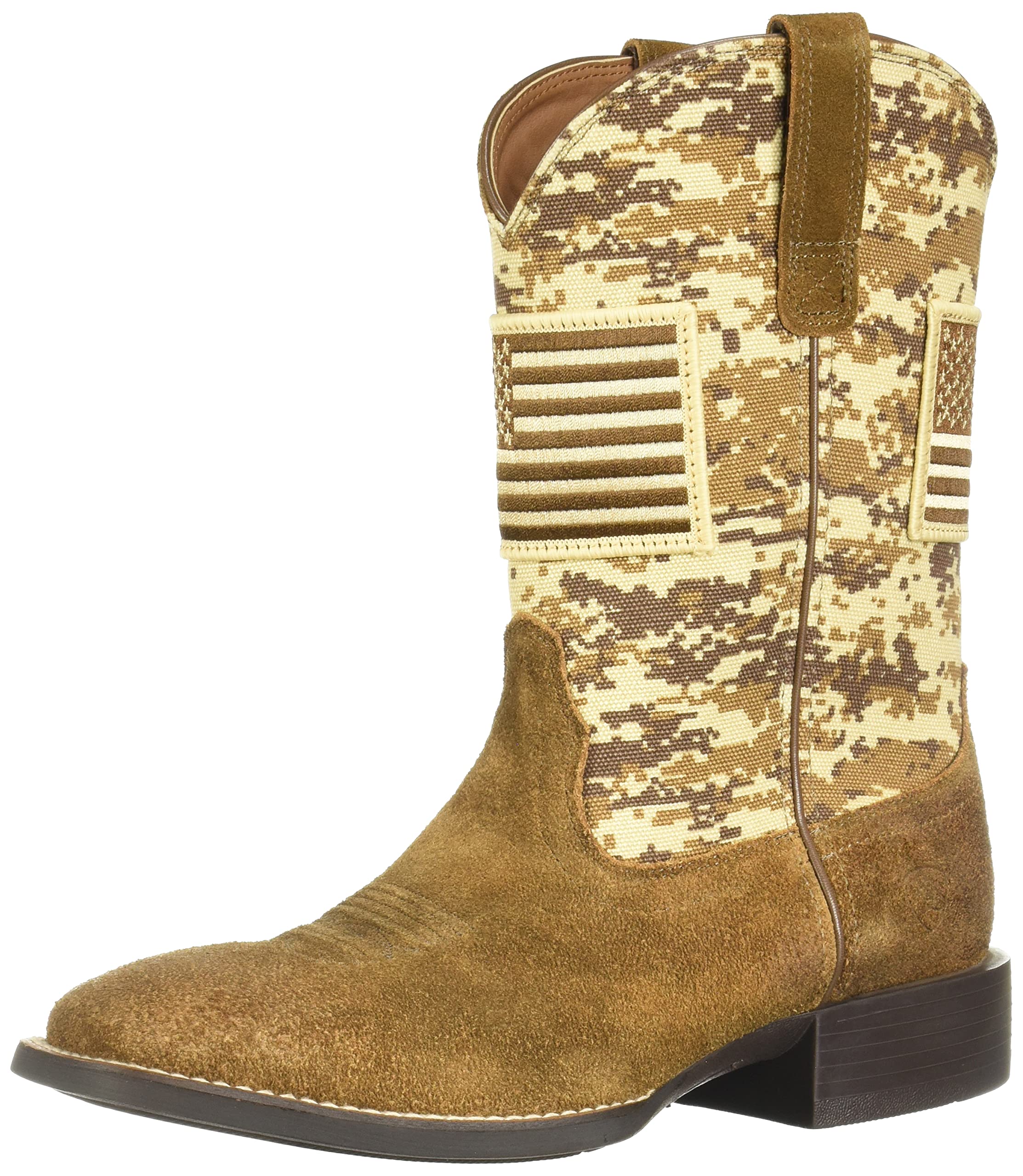 Ariat Sport Patriot Western Boot for Men – Genuine Leather Square Toe Cowboy Boots | Durable & Comfortable for Riding, Work, and Casual Wear