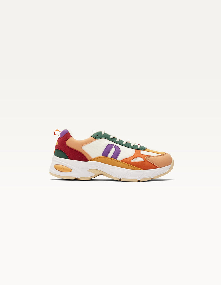 Odaje Mae Sneakers for Women - Peach White Comfortable Casual Walking Shoes | Perfect for Running, Gym, Workout & Everyday Wear