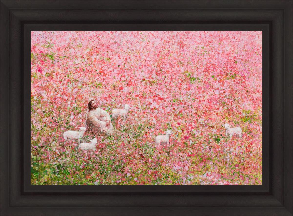 Shepherd's Rest by Yongsung Kim - Christian Wall Art, Inspirational Bible Verse Painting - Perfect for Home Decor, Church, or Office
