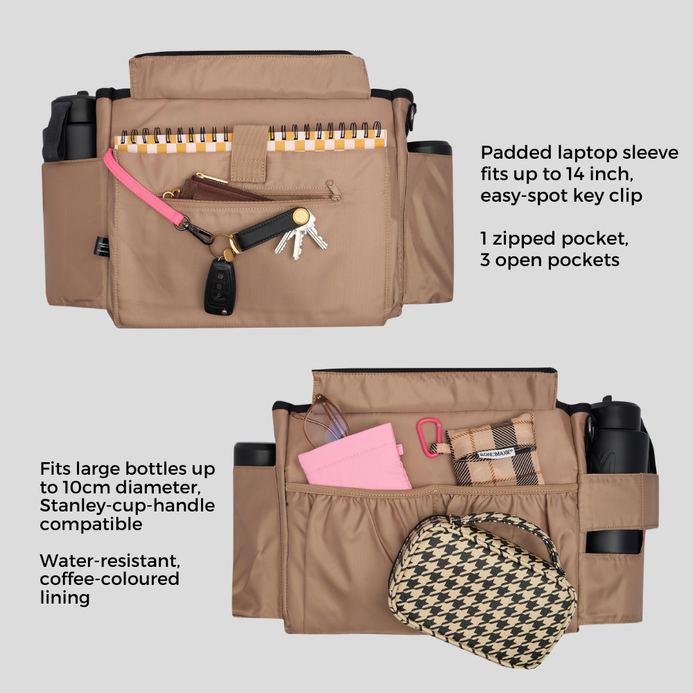 Stylish Small Bon Vivant Structured Tote Bag in Black - Perfect for Work, Travel & Everyday Use