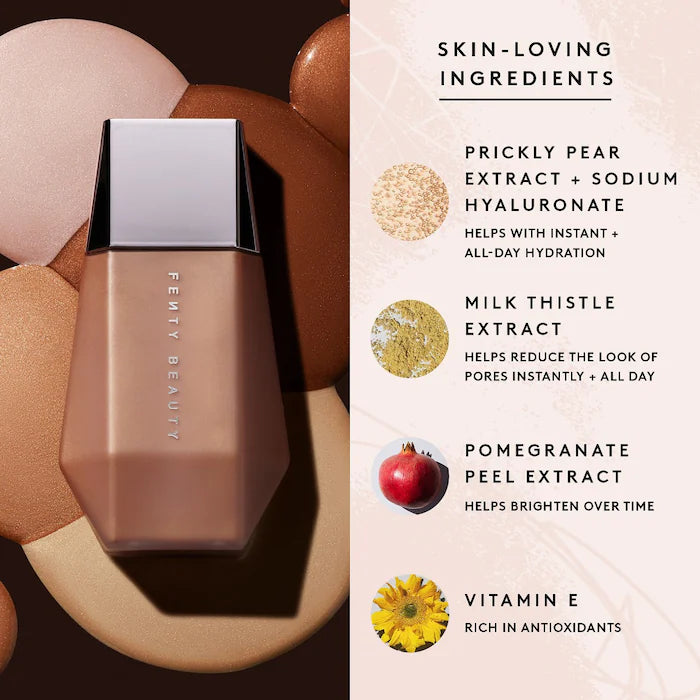 Fenty Beauty Eaze Drop'lit All Over Glow Enhancer - Illuminating Liquid Highlighter for Face & Body | Natural Glow Makeup for Day & Night Wear