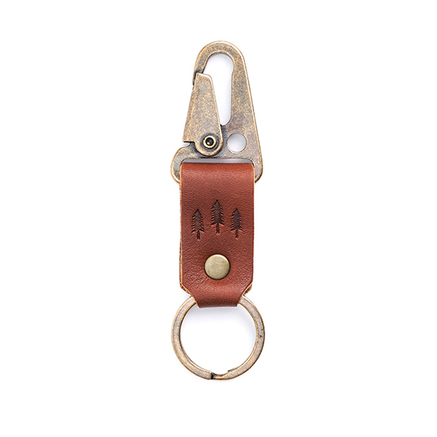 Premium Portland Leather Keychain for Men & Women - Handcrafted Genuine Leather Key Holder - Perfect for Keys, Wallets & Everyday Carry (EDC) Accessories