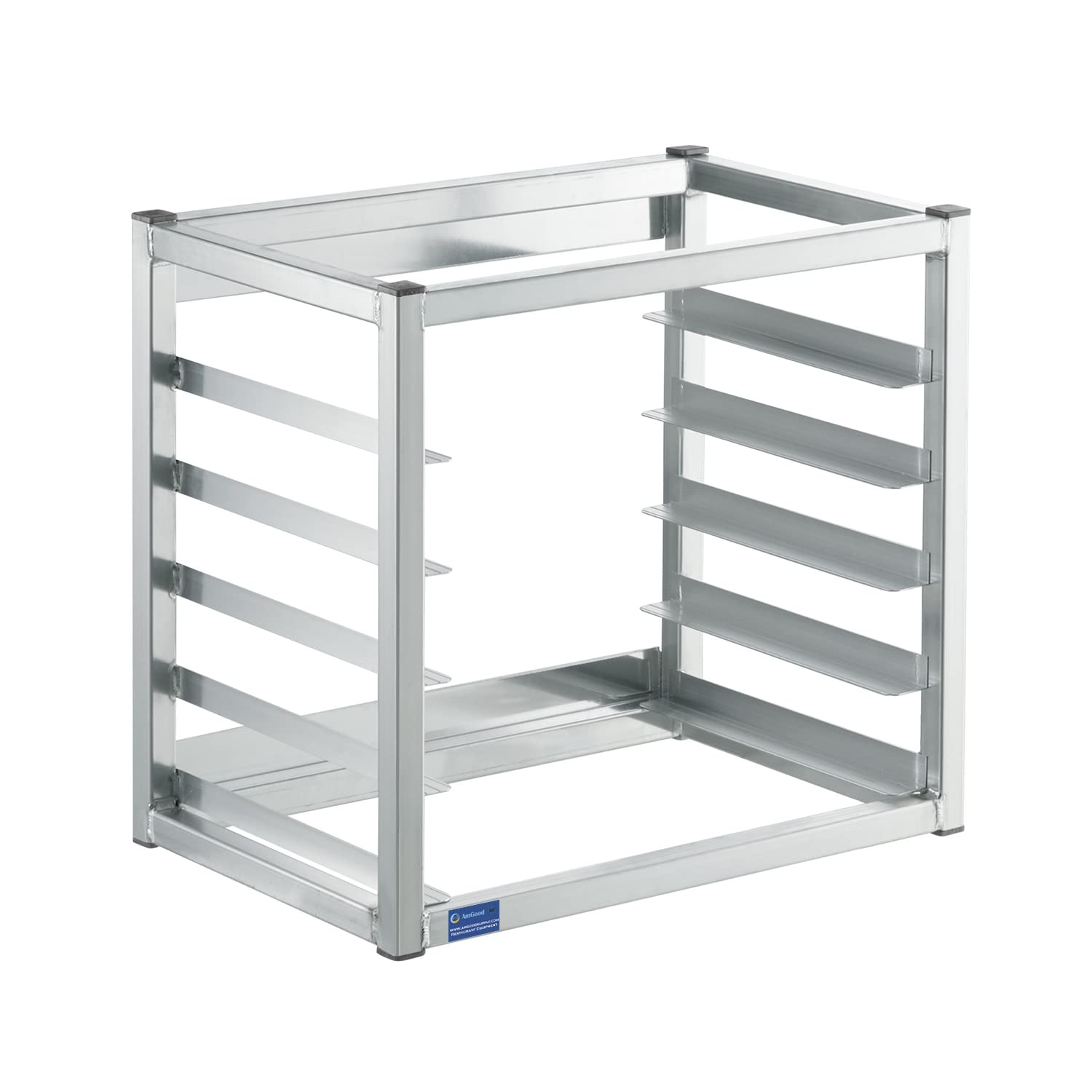 AmGood Wall Mounted Sheet Bun Pan Rack - Heavy Duty Aluminum Commercial Kitchen Organizer (Holds 5 Pans, 21