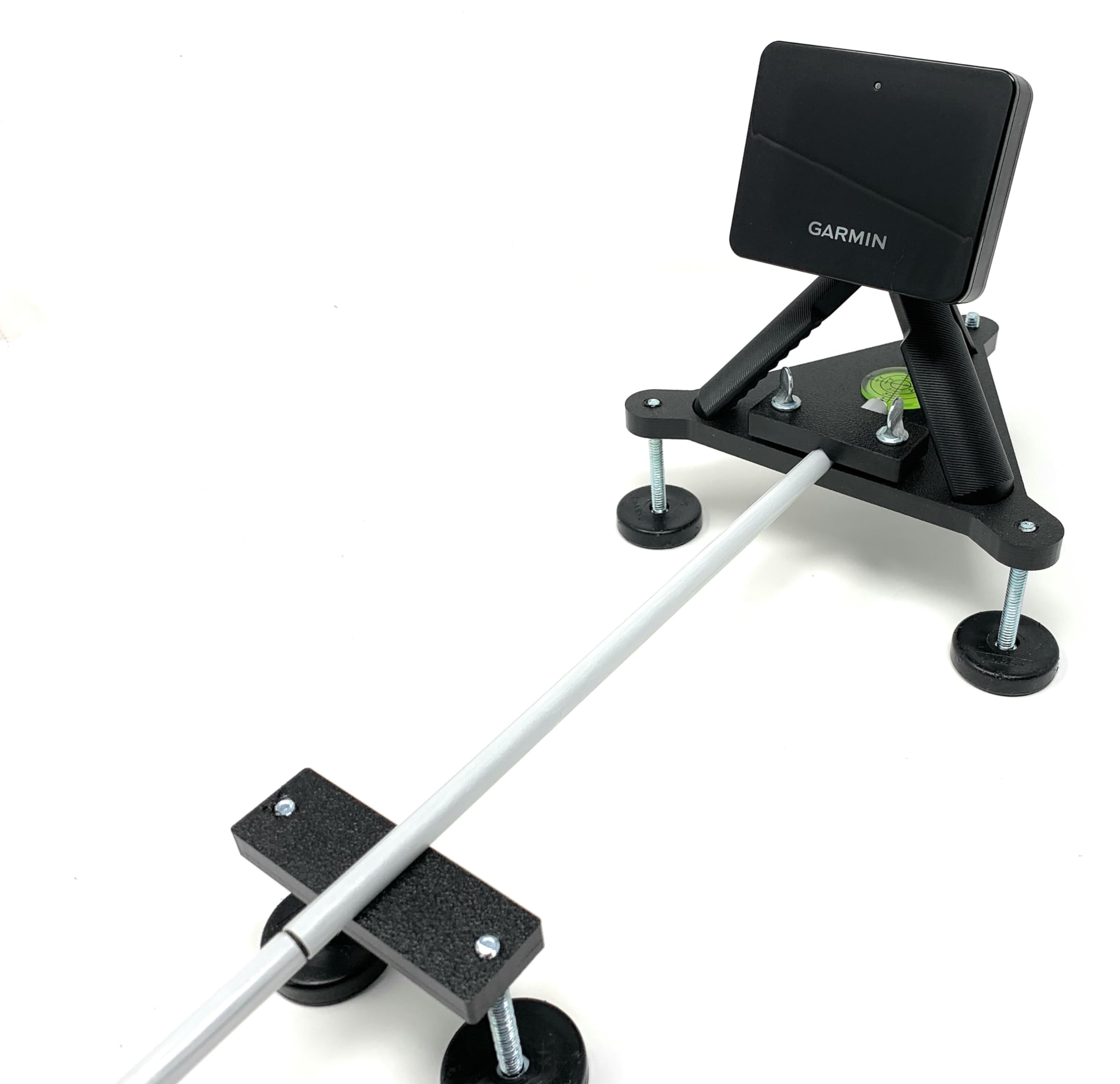 Garmin R10 Golf Alignment Stand with Laser - Indoor & Outdoor Practice Aid for Golf Simulator & Driving Range Training