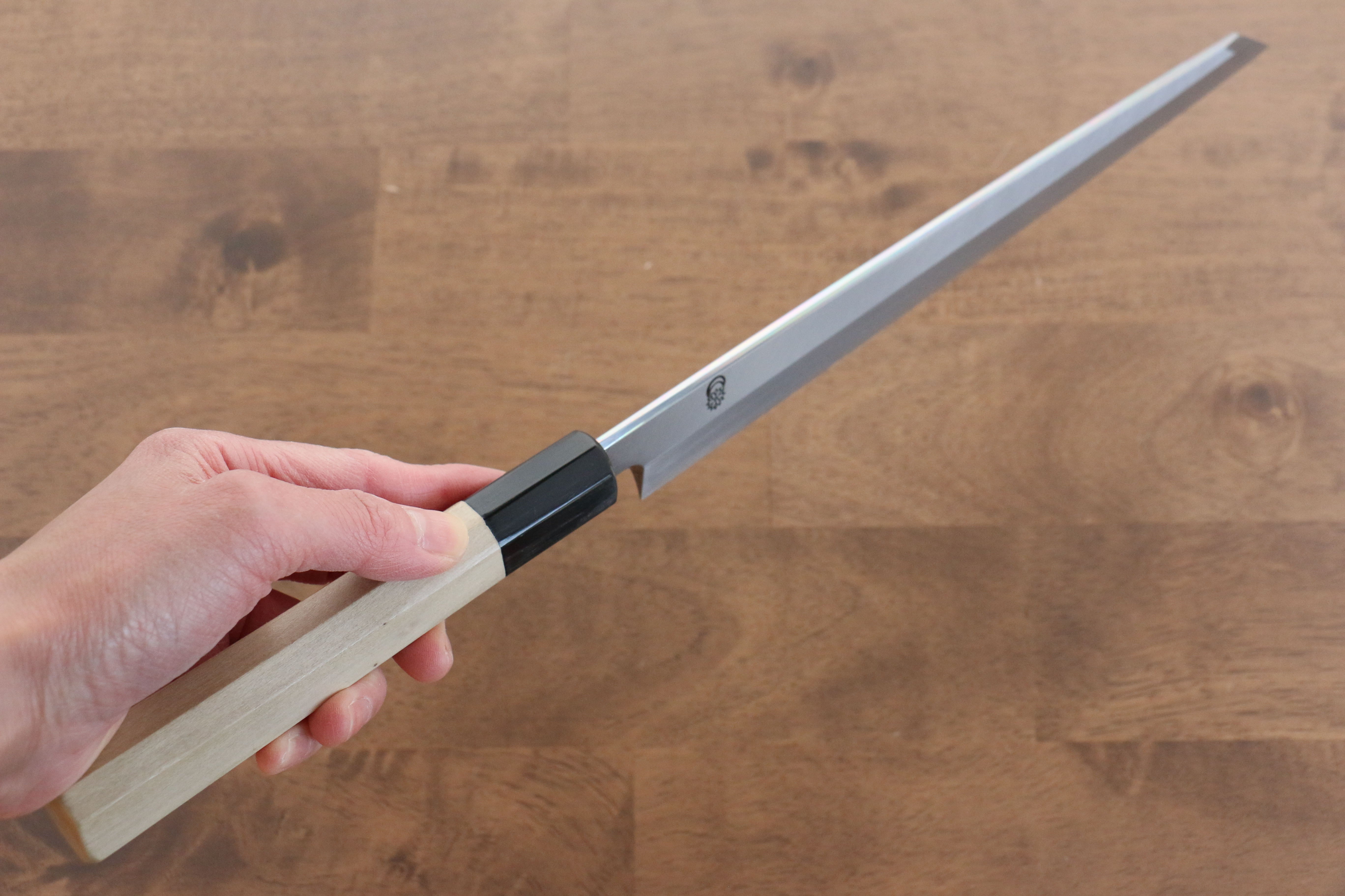 Premium Kikuzuki White Steel No.2 Kiritsuke Yanagiba Knife 270mm - Japanese Chef Knife with Magnolia Wood Handle - Perfect for Sushi, Sashimi & Precision Cutting