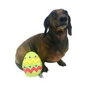 Midlee Easter Egg Dog Toy - Small Green Chew Toy for Puppies & Small Dogs - Durable & Safe for Indoor & Outdoor Playtime