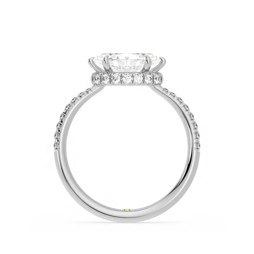 East West Marquise Cut Moissanite Engagement Ring with Hidden Anniversary Stone - Vintage Inspired Wedding Band for Women, Perfect for Proposals, Anniversaries & Romantic Occasions