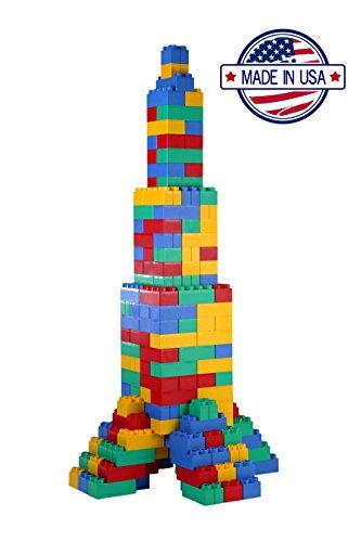 192 Piece Jumbo Building Blocks Set for Kids - Large Plastic Construction Toys for Toddlers & Preschoolers - STEM Learning, Creative Play & Classroom Activities
