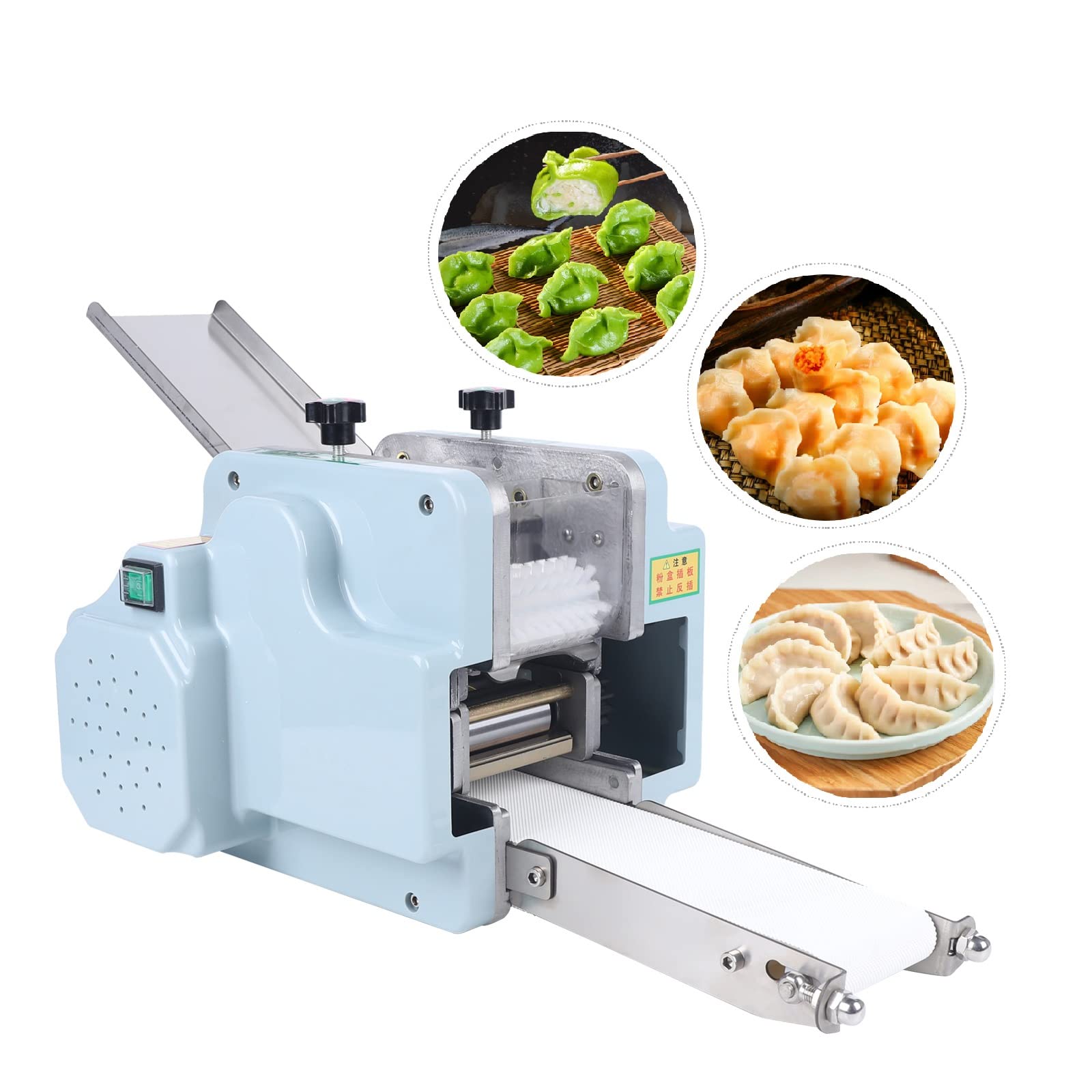 Automatic Dumpling Maker Machine - Commercial Stainless Steel Dumpling Wrapper with 1 Mold for Wonton, Ravioli & Pierogi - 40 Pcs/Min, 110V - Perfect for Restaurants, Catering & Home Cooking