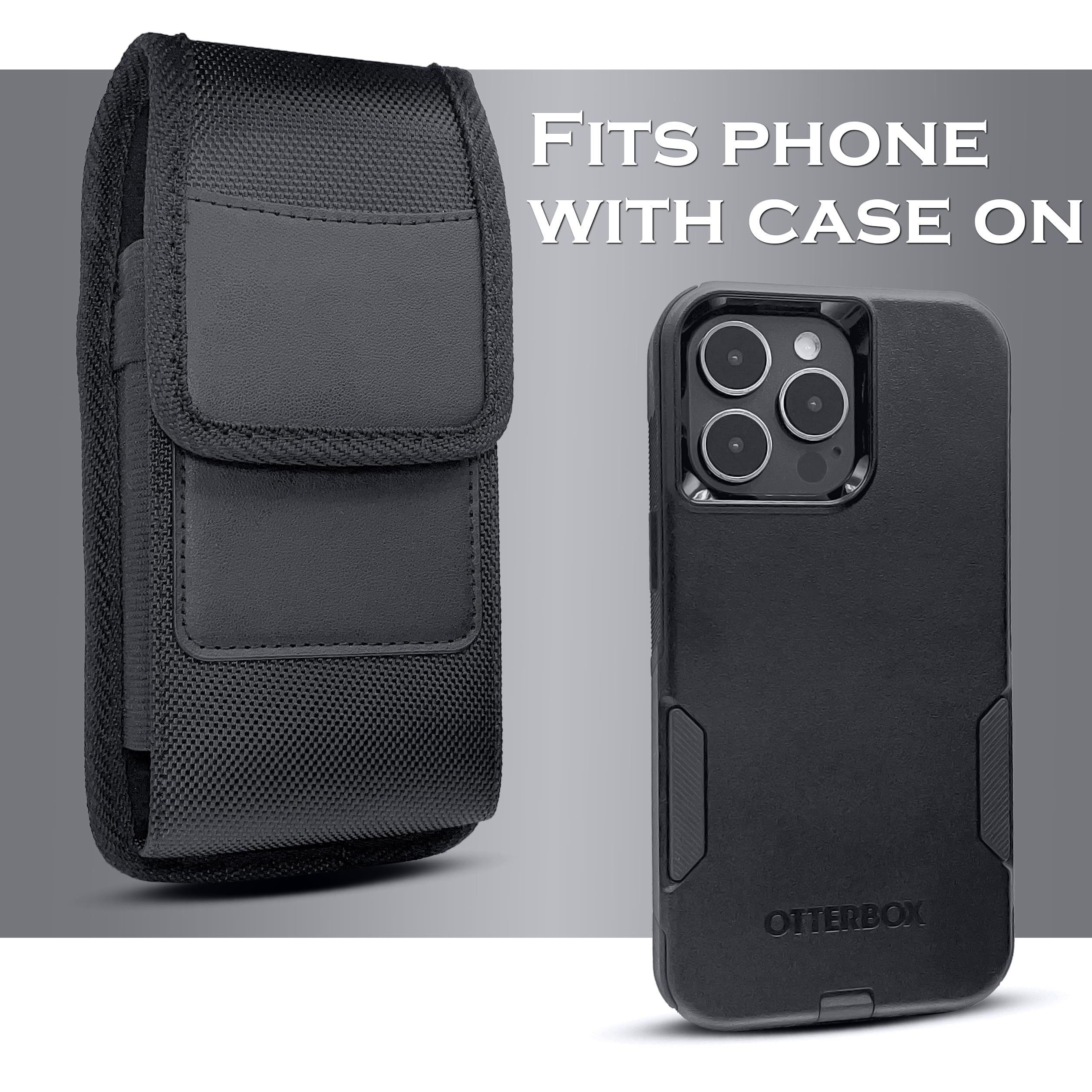 **Galaxy S24 Ultra Holster Case with Belt Clip & ID Card Slot - Compatible with S23 Ultra, S22 Ultra, S21, S20 Ultra, Note 20 Ultra - Durable Carrying Pouch for Samsung Ultra (Fits with Otterbox) - Perfect for Work, Travel & Outdoor Activities**