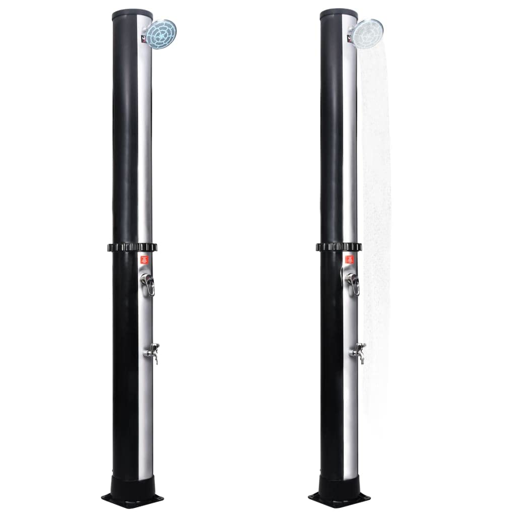 10.6 Gallon Outdoor Solar Shower with Adjustable Shower Head & Faucet - Portable Freestanding Camping Shower System for Backyard, Garden, RV & Beach Use (Style F) -30