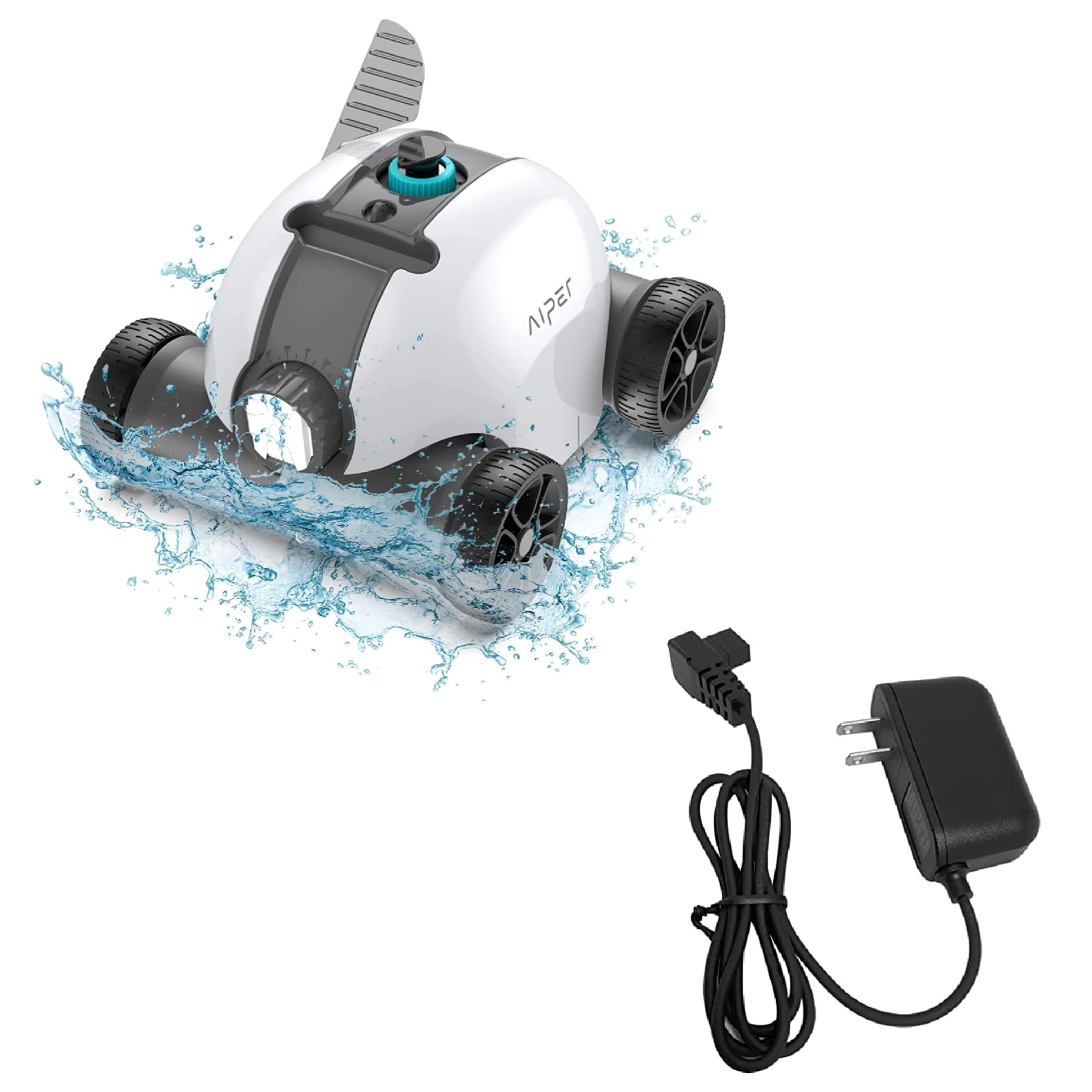 AIPER Seagull 1000 Cordless Robotic Pool Cleaner with Charger - Automatic Pool Vacuum for Inground & Above Ground Pools - Perfect for Backyard, Vacation Homes & Swimming Pool Maintenance