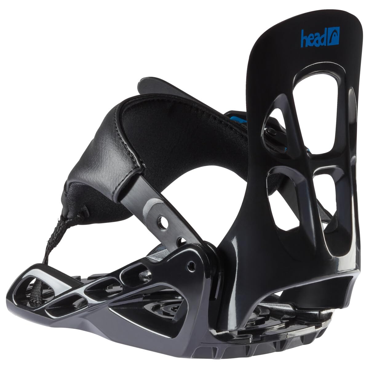 HEAD P Kid Junior Snowboard Bindings - Comfortable Ergonomic Design for Secure Fit | Youth & Kids Snowboard Equipment | Black X-Small (15.5-20.5) | Perfect for Beginner Snowboarders & Winter Sports Enthusiasts