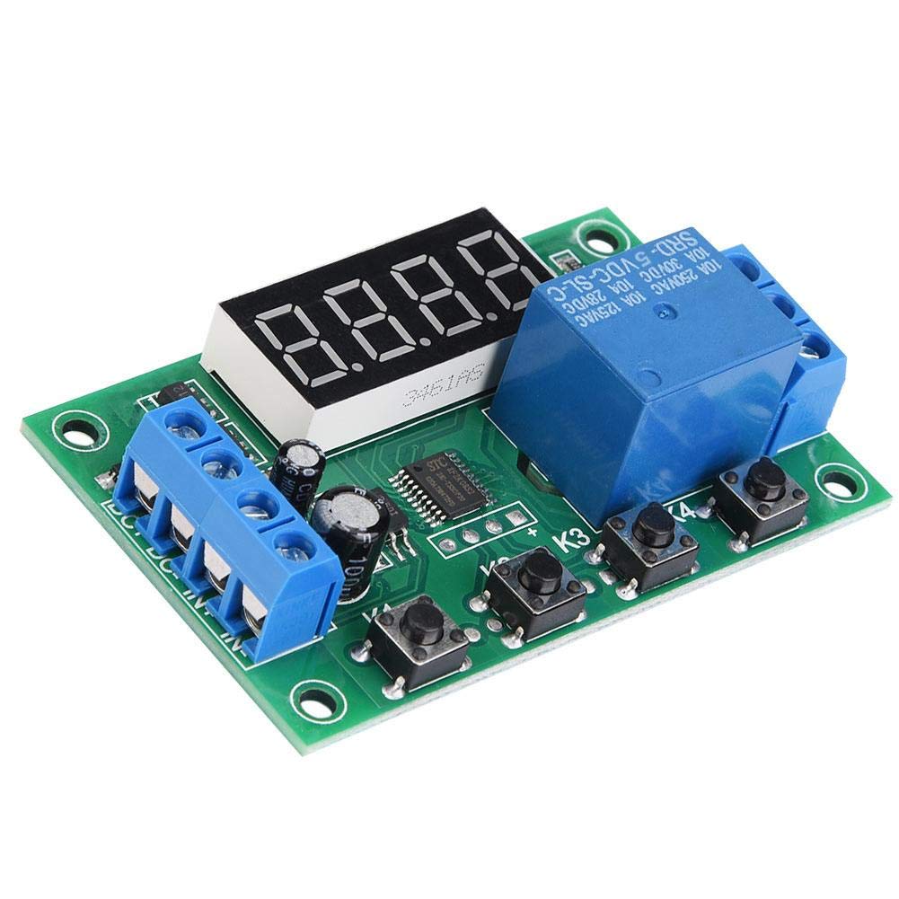 YYC-2S Timer Relay Module - 5V Adjustable Automation Control Switch with LED Display for Solenoid Valves, Motors & Light Belts | Perfect for Industrial Automation, Home DIY Projects & Electrical Control Systems