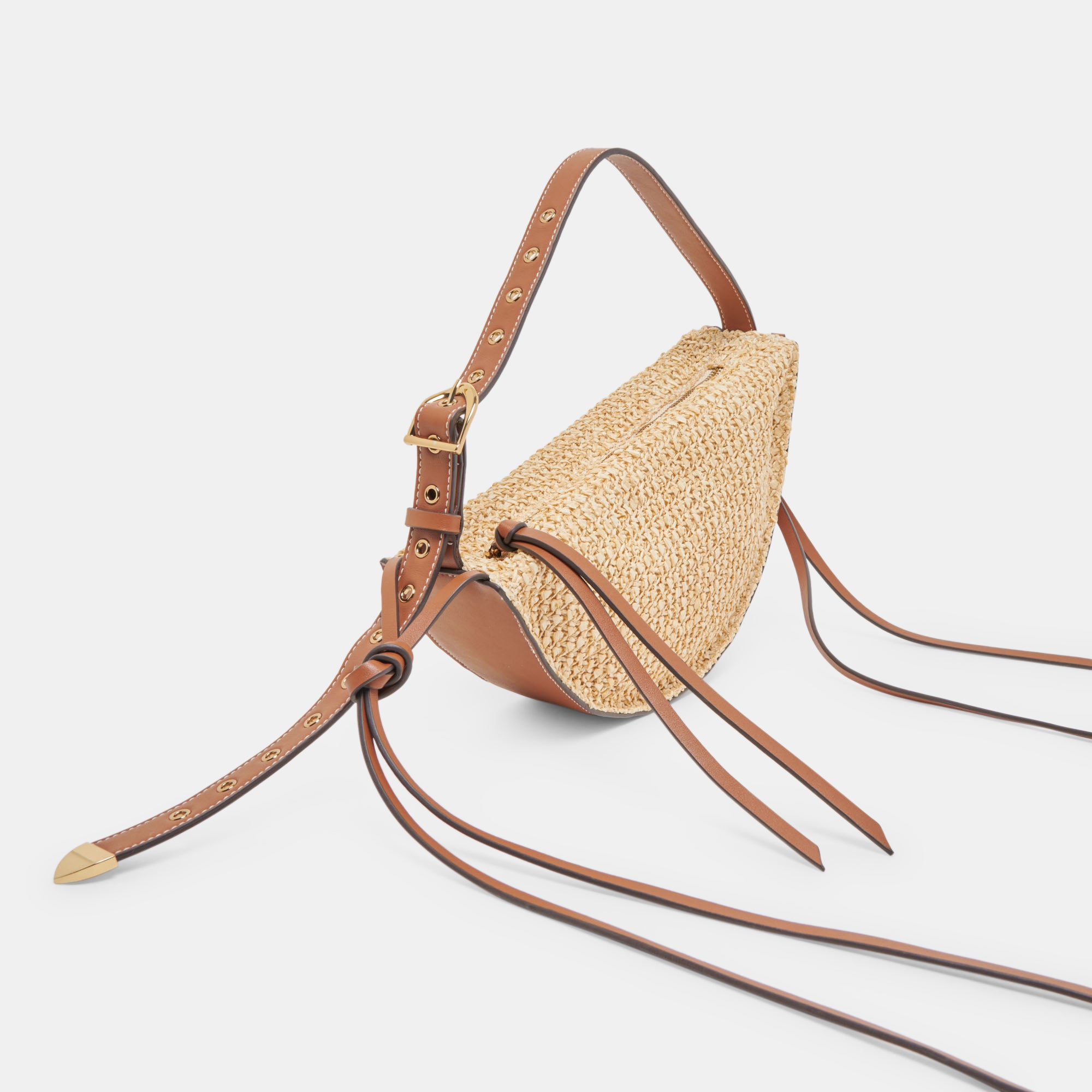 Monaco Shoulder Bag - Natural Raffia Handbag for Women | Stylish & Lightweight Summer Beach Tote | Perfect for Travel, Shopping & Outdoor Activities