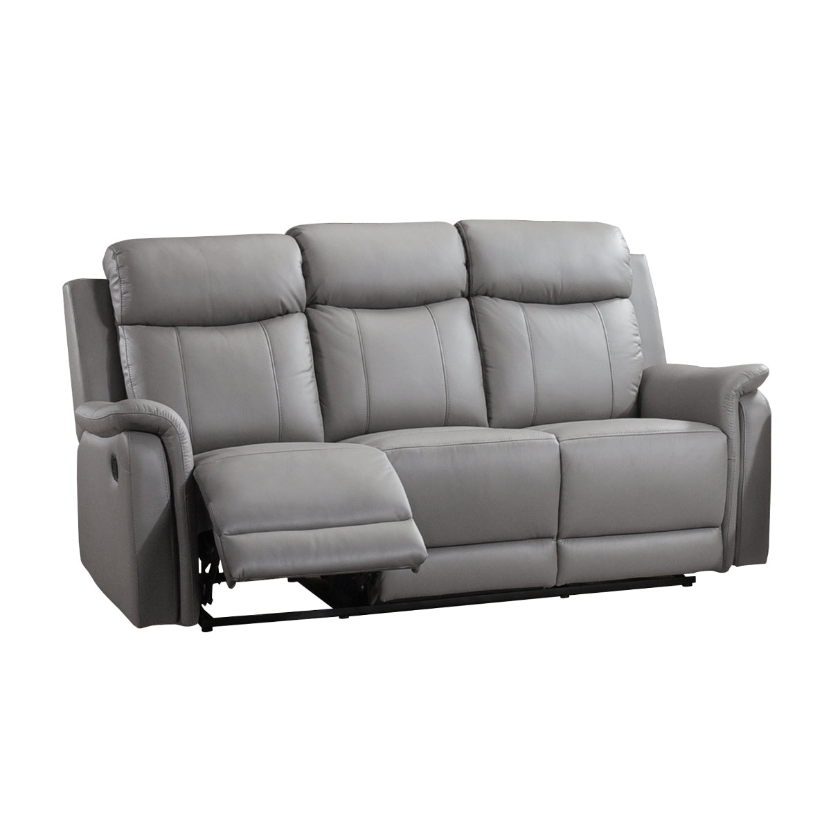 ComfortMaxx Recliner Sofa - Premium Leather Reclining Couch with Lumbar Support for Living Room, Home Theater & Office Relaxation