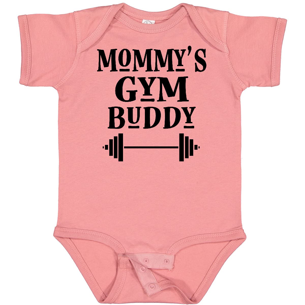 Inktastic Mommy Gym Buddy Workout Baby Bodysuit - Cute Workout Outfit for Active Moms & Babies - Perfect for Yoga, Gym & Mother-Baby Bonding Time