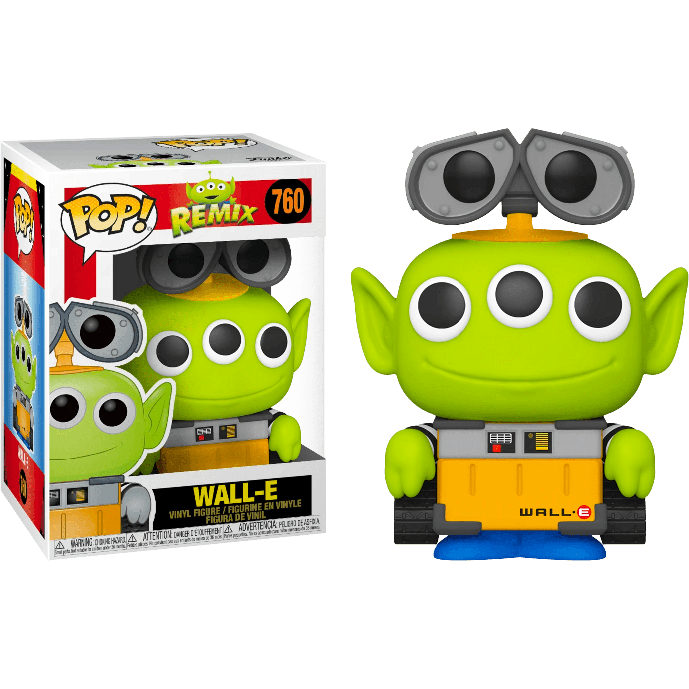 Disney Wall-E Alien Remix Plush Toy - Cute & Soft Stuffed Animal for Kids, Collectors & Disney Fans - Perfect for Gifts, Bedroom Decor & Movie Nights