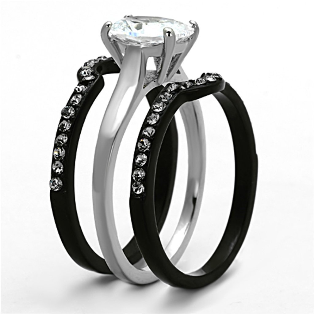 His & Her Wedding Rings - Stainless Steel & Titanium Set for Couples | Anniversary & Engagement Gifts