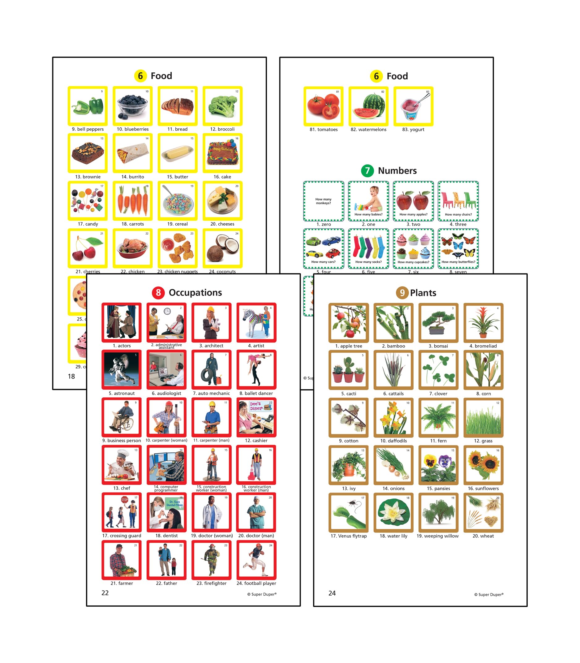 Super Duper Publications | Mini Vocabulary Nouns Photo Flash Cards | Educational Learning Resource for Kids | Perfect for Homeschooling, ESL & Speech Therapy