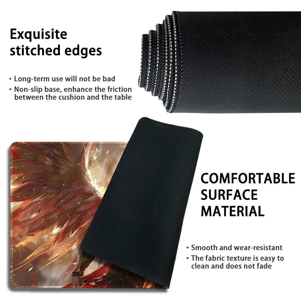 Premium MTG Playmat with Zone & Locking Edges - Durable TCG Game Mat for Magic: The Gathering - Includes Waterproof Storage Bag (66cm) - Perfect for Tournaments, Casual Play & Card Protection