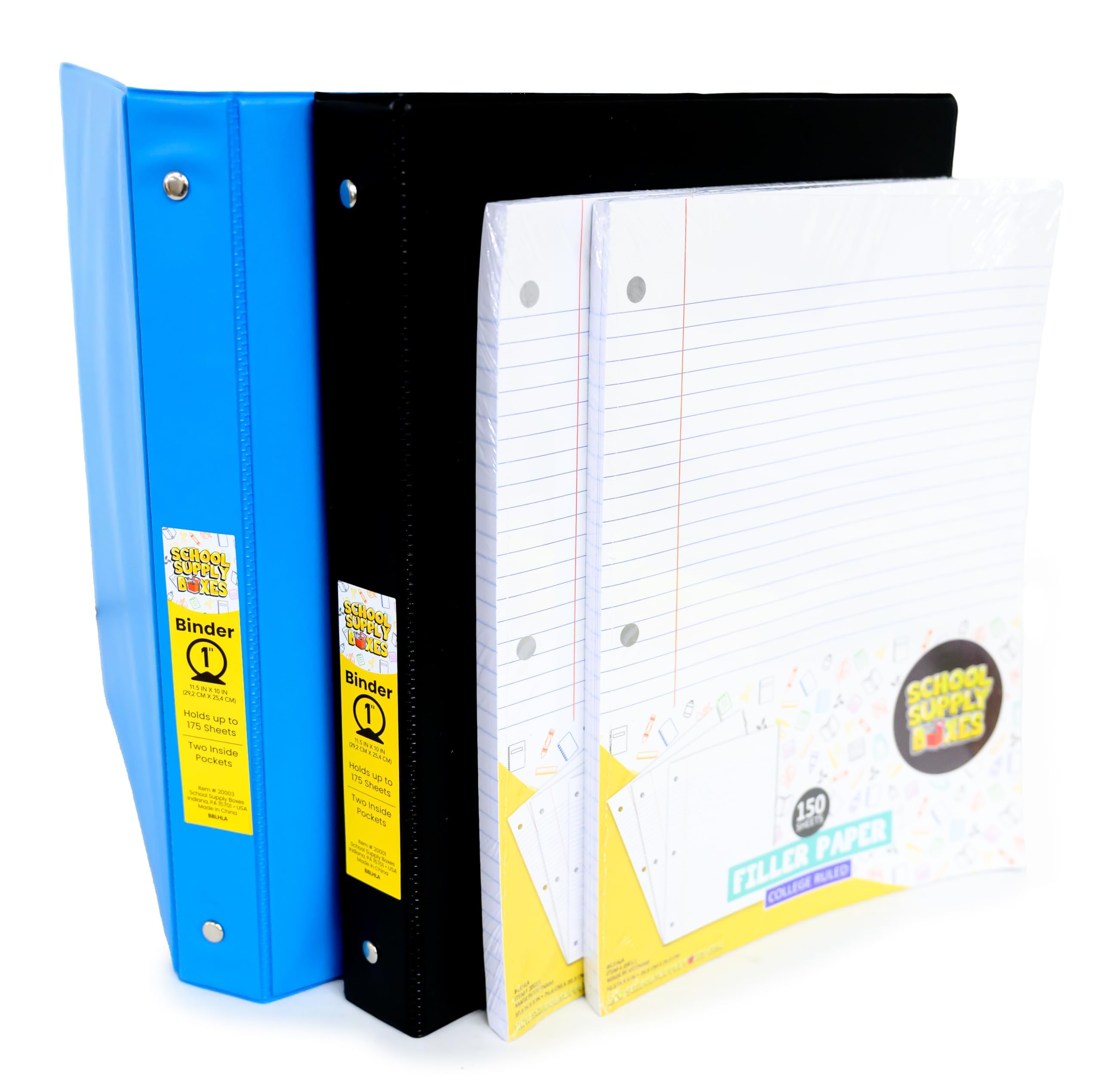 High School Back to School Bundle - 62 Piece School Supply Kit with 1
