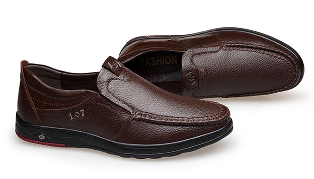 Men's Casual Leather Slip-On Shoes - Comfortable Business & Driving Loafers for Men | Perfect for Office, Travel & Daily Wear