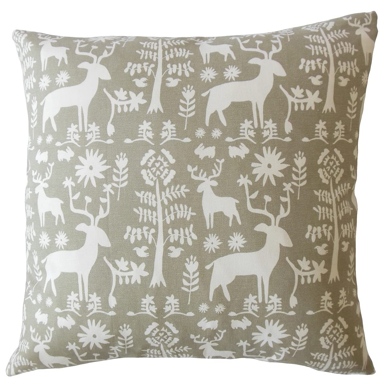 Premium Animal Print Down Filled Throw Pillow - Soft & Cozy Driftwood Design 12x18 Inches for Sofa, Bed, Couch Decor - Luxury Home & Living Room Accent Pillow