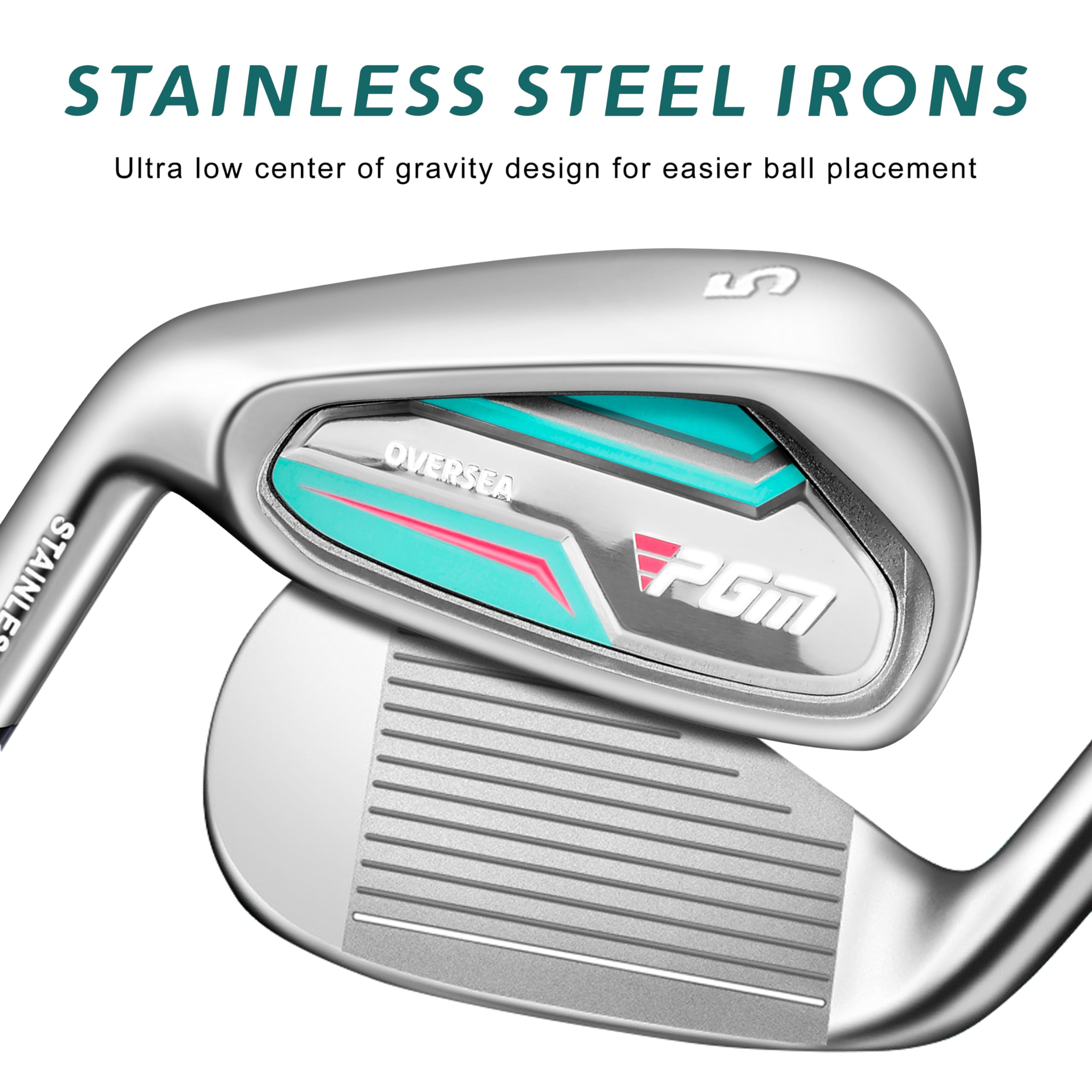 PGM Women's Complete Golf Club Set - 9/12 Pieces with High-Strength Thin Face 460cc Driver | Perfect for Beginners & Intermediate Players | Ideal for Driving Range, Course Play & Golf Tournaments