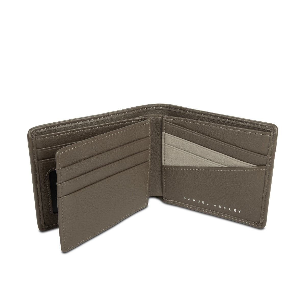 Premium Grayson Leather RFID Blocking Bi-Fold Wallet for Men - Slim & Stylish with Extra Flap - Perfect for Travel, Business & Everyday Use