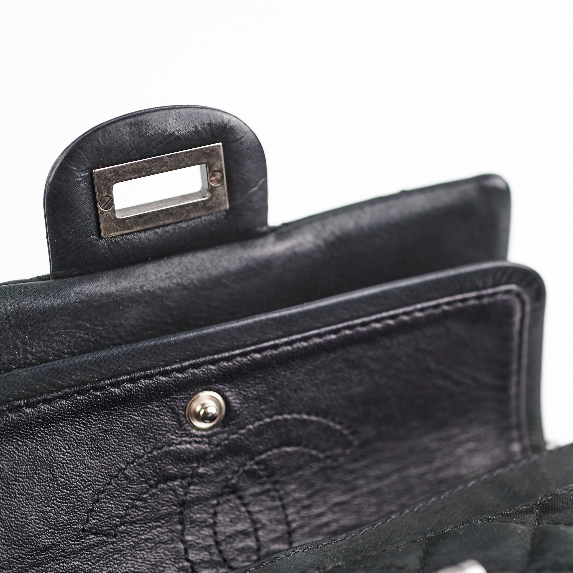 Chanel Mini Reissue 2.55 Black Leather Crossbody Bag - Luxury Designer Handbag for Women, Perfect for Evening Parties & Date Nights
