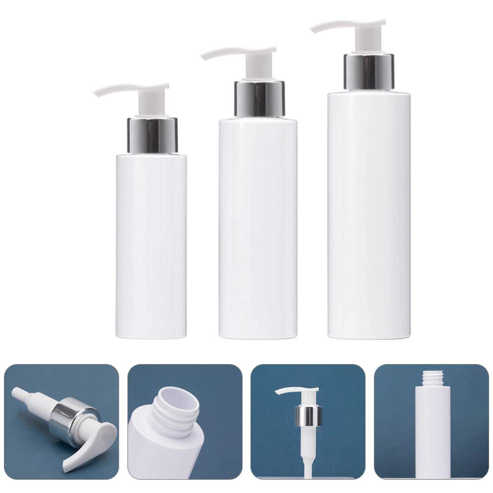 **Cabilock 3-Pack Refillable Squeeze Bottles for Shampoo, Lotion & Toiletries – Travel-Friendly Empty Pump Bottles for Portable Storage (Ideal for Gym, Travel & Home Use)**
