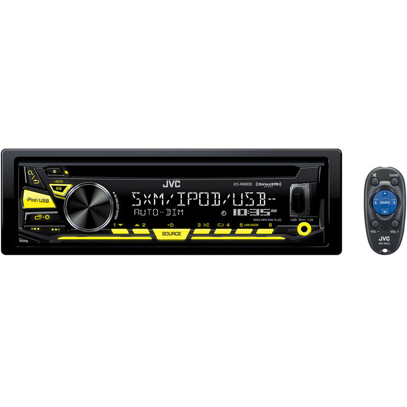 JVC KD-R680S Car Stereo Receiver - Bluetooth, USB, MP3/WMA/AAC Playback - Perfect for Road Trips & Daily Commutes