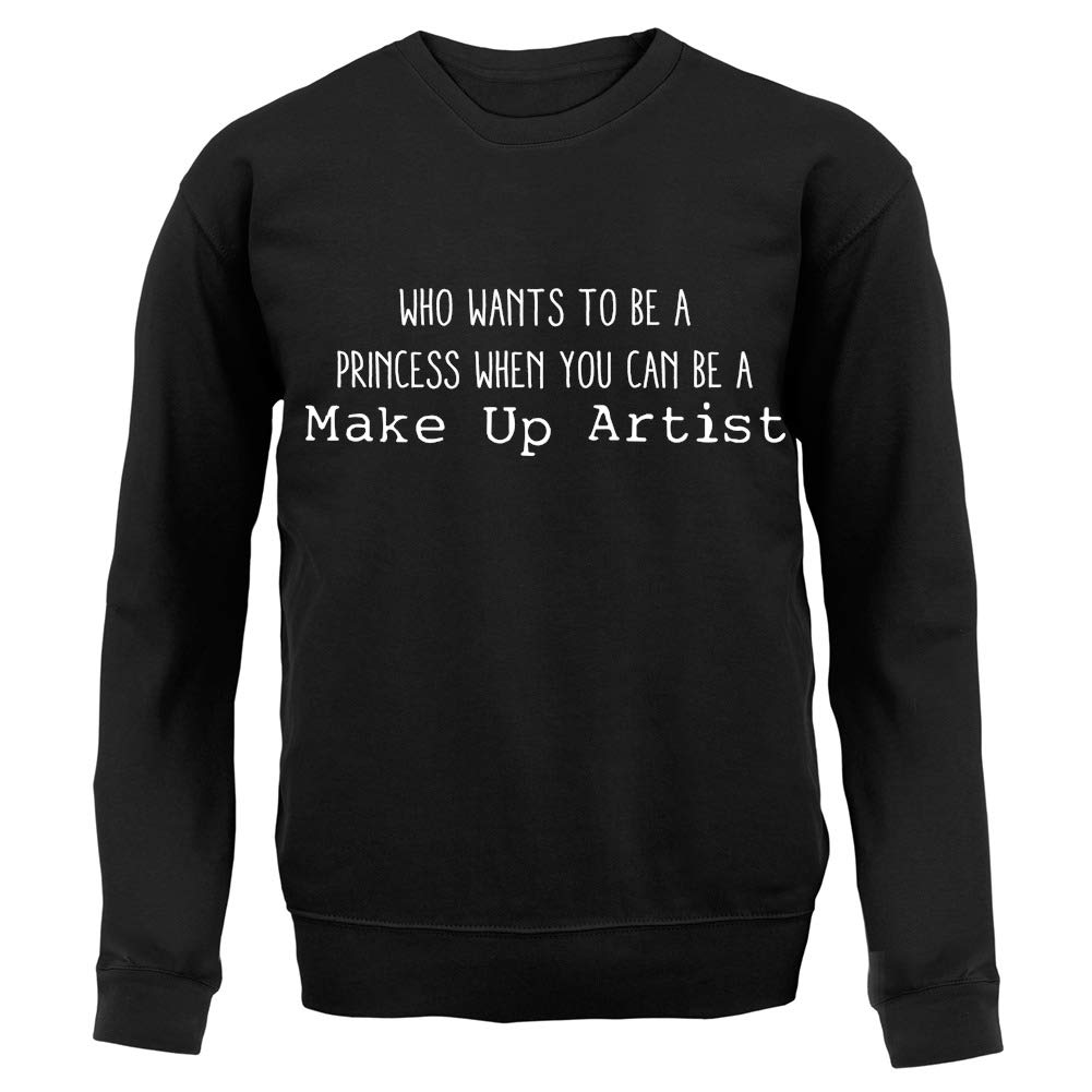 Unisex Crewneck Sweater - Princess & Makeup Artist Graphic Pullover for Women & Men | Cute Casual Wear for Cosplay, Halloween & Everyday Fashion