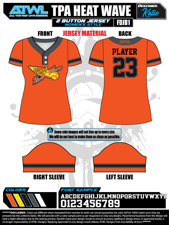 Heatwave 2-Button 10U Youth Baseball Jerseys for Game Day - Perfect for Little League Tournaments & Team Uniforms