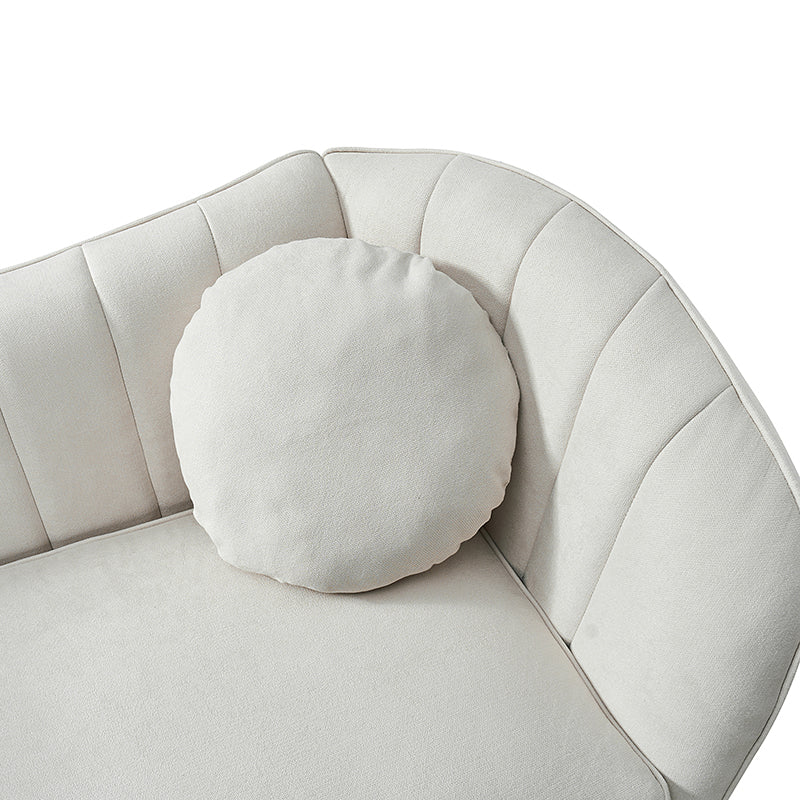 Emilio Contemporary Tufted Back Loveseat - Elegant & Comfortable Small Sofa for Living Room, Bedroom or Office - Perfect for Relaxing & Entertaining Guests