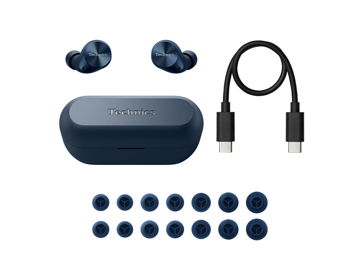 Technics EAH-AZ60M2 Wireless Noise Cancelling Earbuds - Bluetooth 5.2, Hi-Res Audio, Multipoint Connection - Perfect for Travel, Workouts & Commuting