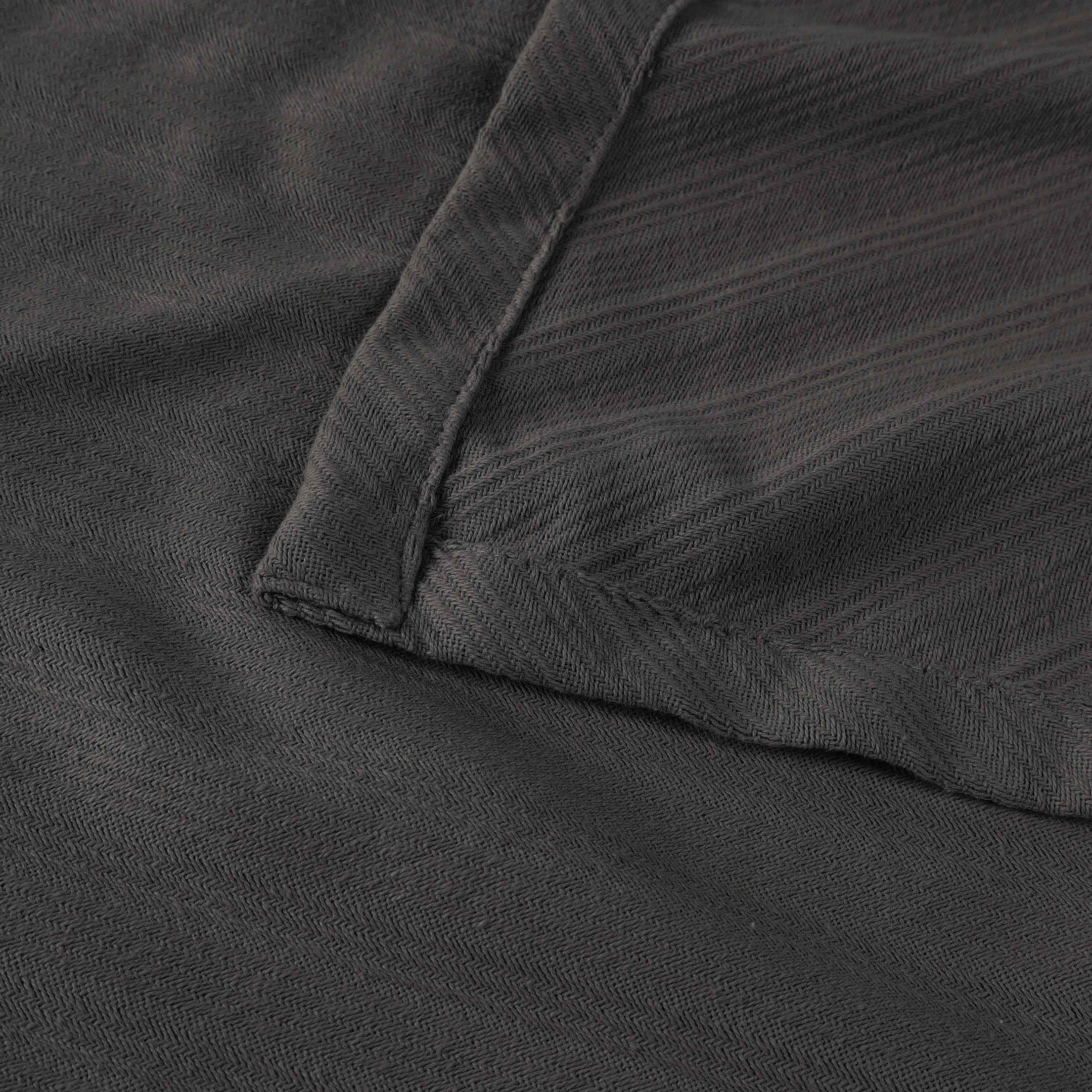 Soft Milan Cotton Textured Striped Lightweight Woven Blanket - Perfect for Sofa, Bed & Outdoor Picnics - Breathable & Cozy Throw