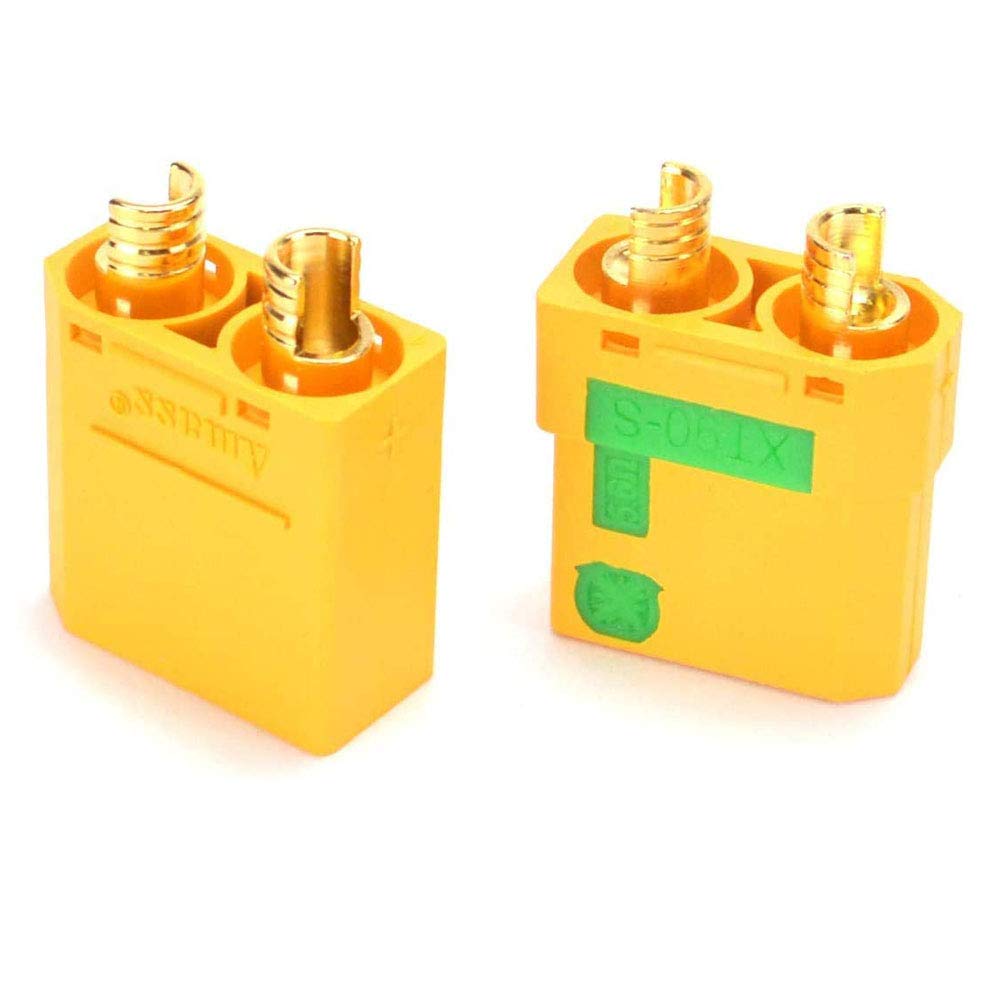 FLY RC 5 Pairs XT90S Anti-Spark Connectors Male Female Set - Motor Battery ESC Charger Adapter for RC Cars Trucks & Drones - Perfect for High-Power RC Vehicles and DIY Electronics Projects