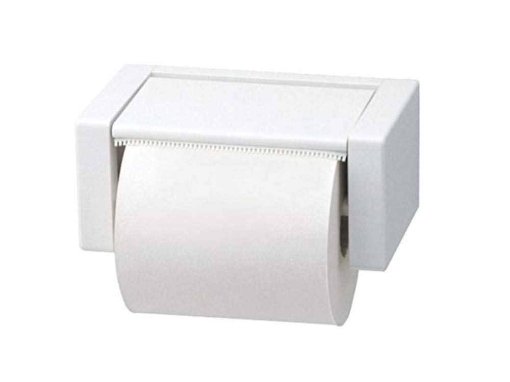 Premium White Toilet Paper Holder YH51R - Modern Bathroom Tissue Roll Stand (Japan Import) - Perfect for Home, Office, and Hotel Bathrooms