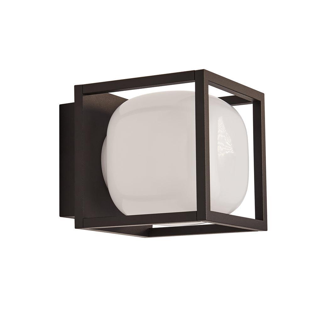 Athens Outdoor 1 Light LED Black Wall Ceiling Light Fixture - Waterproof Exterior Lighting for Porch, Patio, Garage & Garden