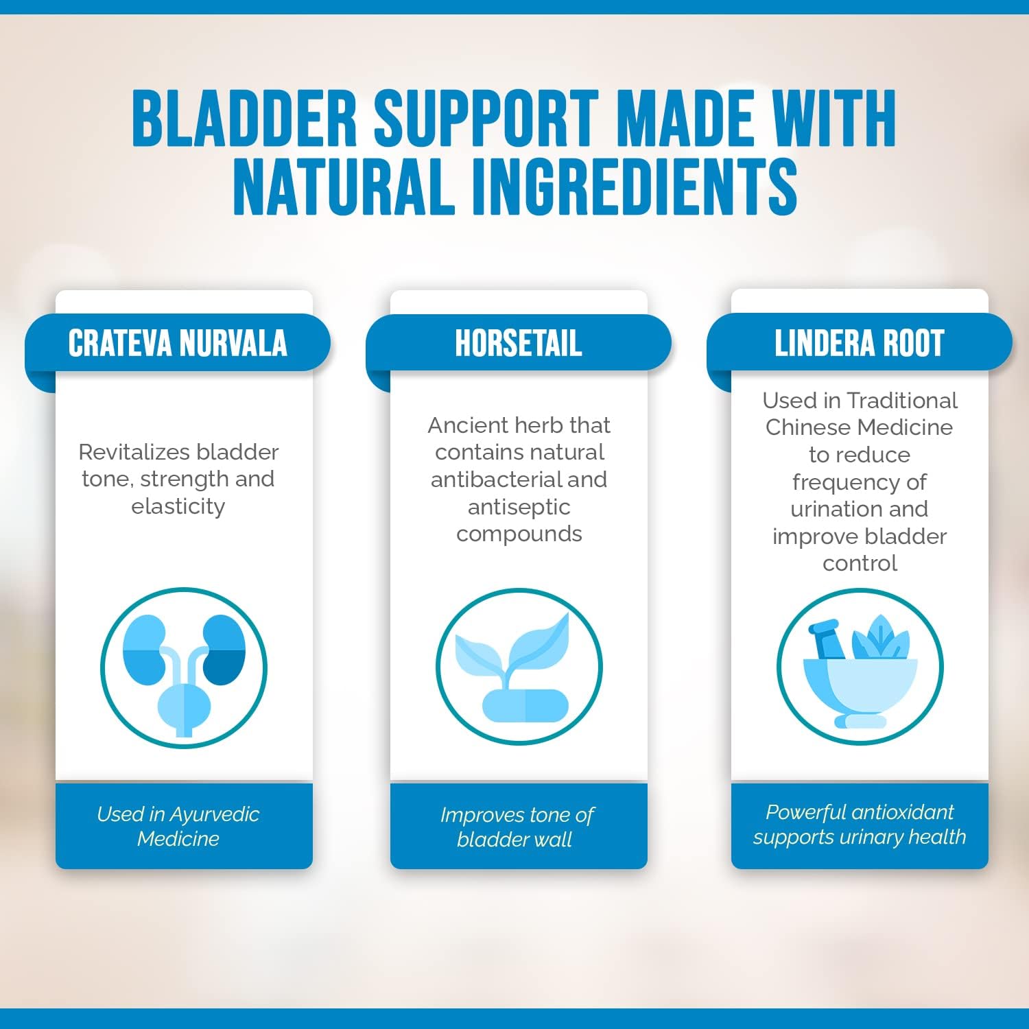 Bladder Control Supplement for Women & Men – Natural Support for Urinary Leaks, Frequency & Urgency Relief – 120 Capsules (2 Bottles) – Ideal for Active Lifestyle & Nighttime Comfort