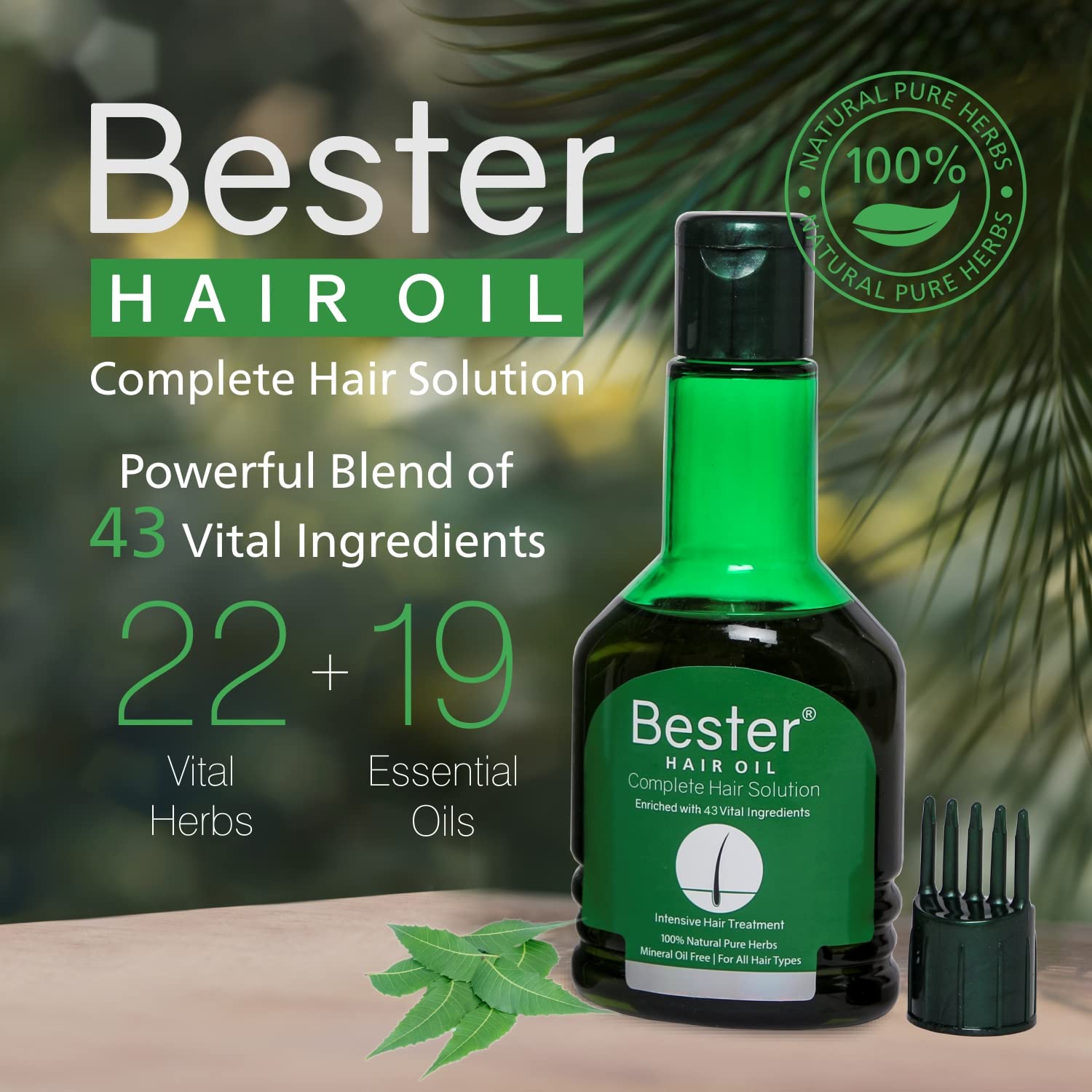 Best Hair Growth Oil for Women & Men - Natural Hair Care Treatment to Reduce Hair Fall & Dandruff - 100ml Bottle for Daily Scalp Nourishment & Stronger Hair - Perfect for Dry, Damaged Hair & Split Ends Repair