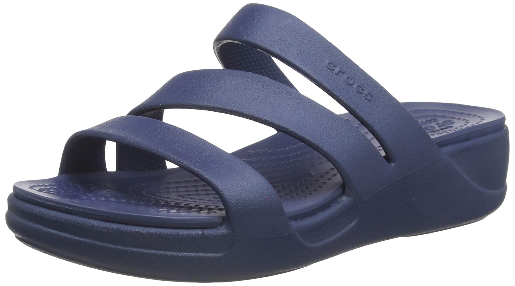Crocs Women's Monterey Strappy Wedge Sandals - Comfortable & Stylish Summer Wedge Heel Shoes for Women | Perfect for Beach, Pool, and Casual Outings
