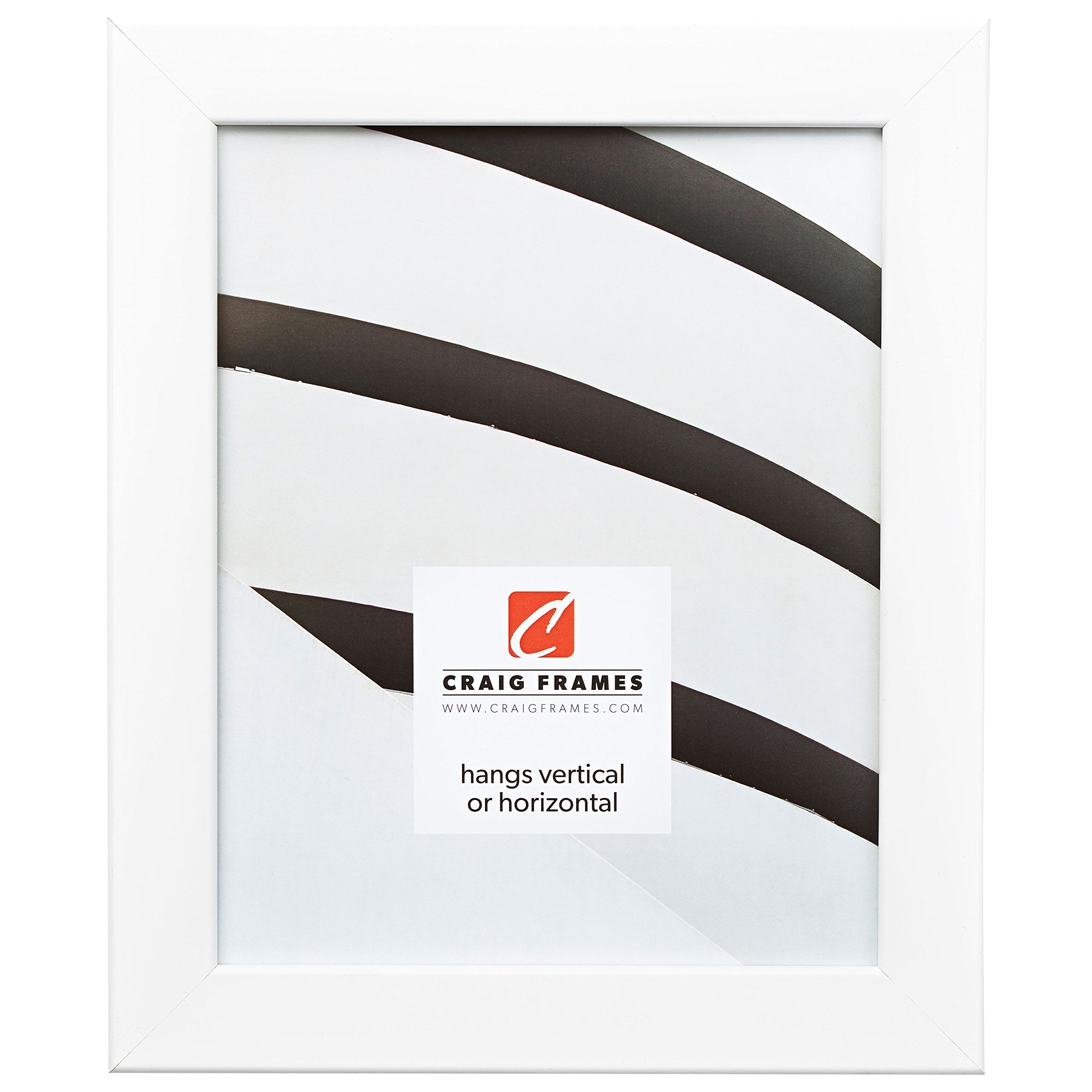 Craig Frames Bauhaus 125 Picture Frame - 18x36 Inch White Modern Photo Display - Perfect for Home Decor, Office Art & Gallery Wall Displays