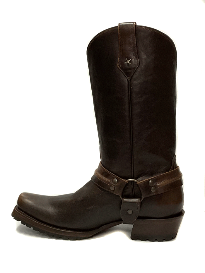 Roper Men's Plain Ole Harness Lug Boots - Brown Leather Work Boots for Cowboy, Ranch & Outdoor Activities - Durable Comfort for Riding, Hiking & Farming